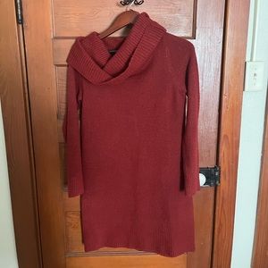 Red sweater dress. G.H. Bass size small. Runs big